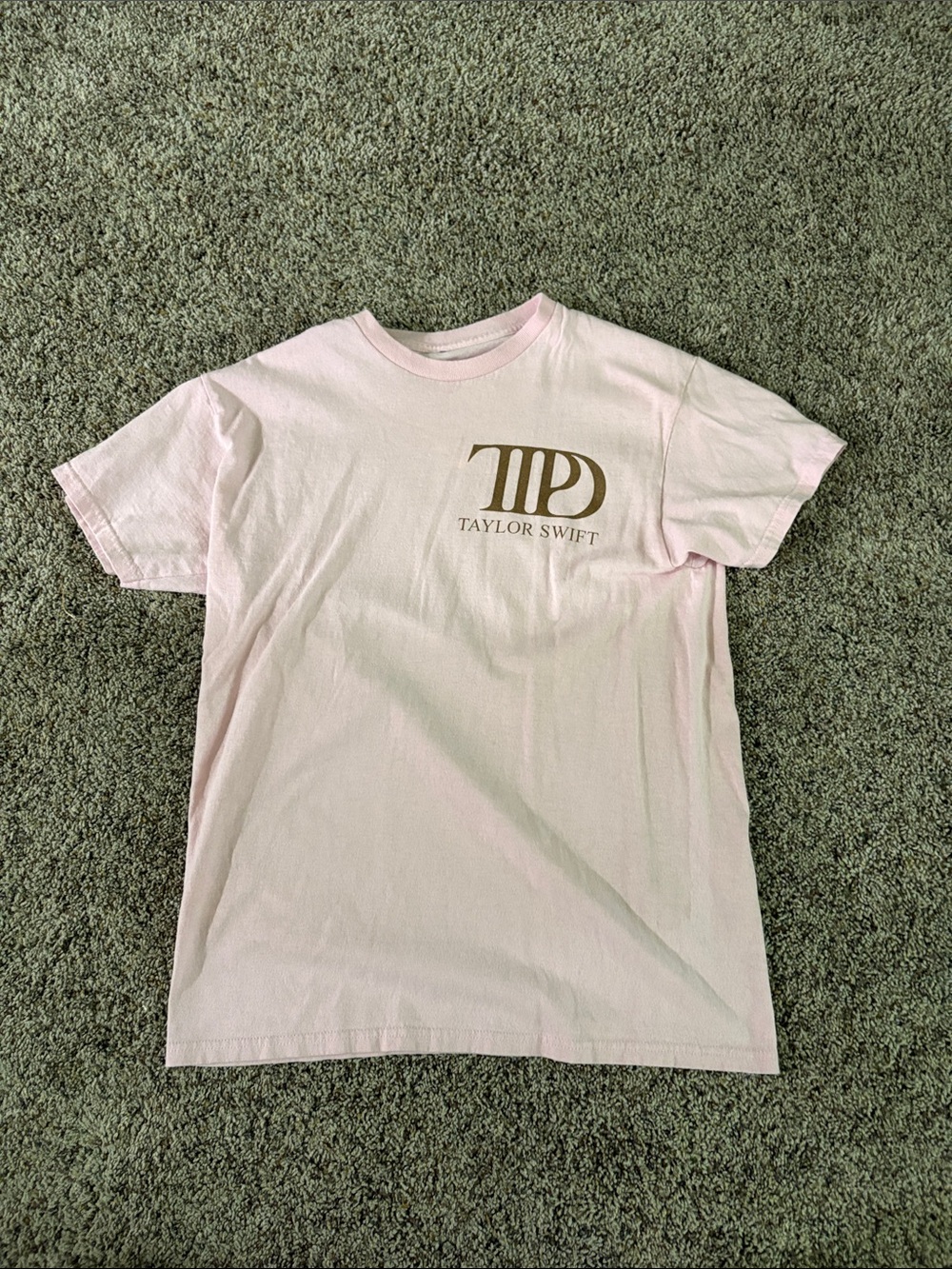Taylor Swift Kids Light Pink Tee with Gold Logo